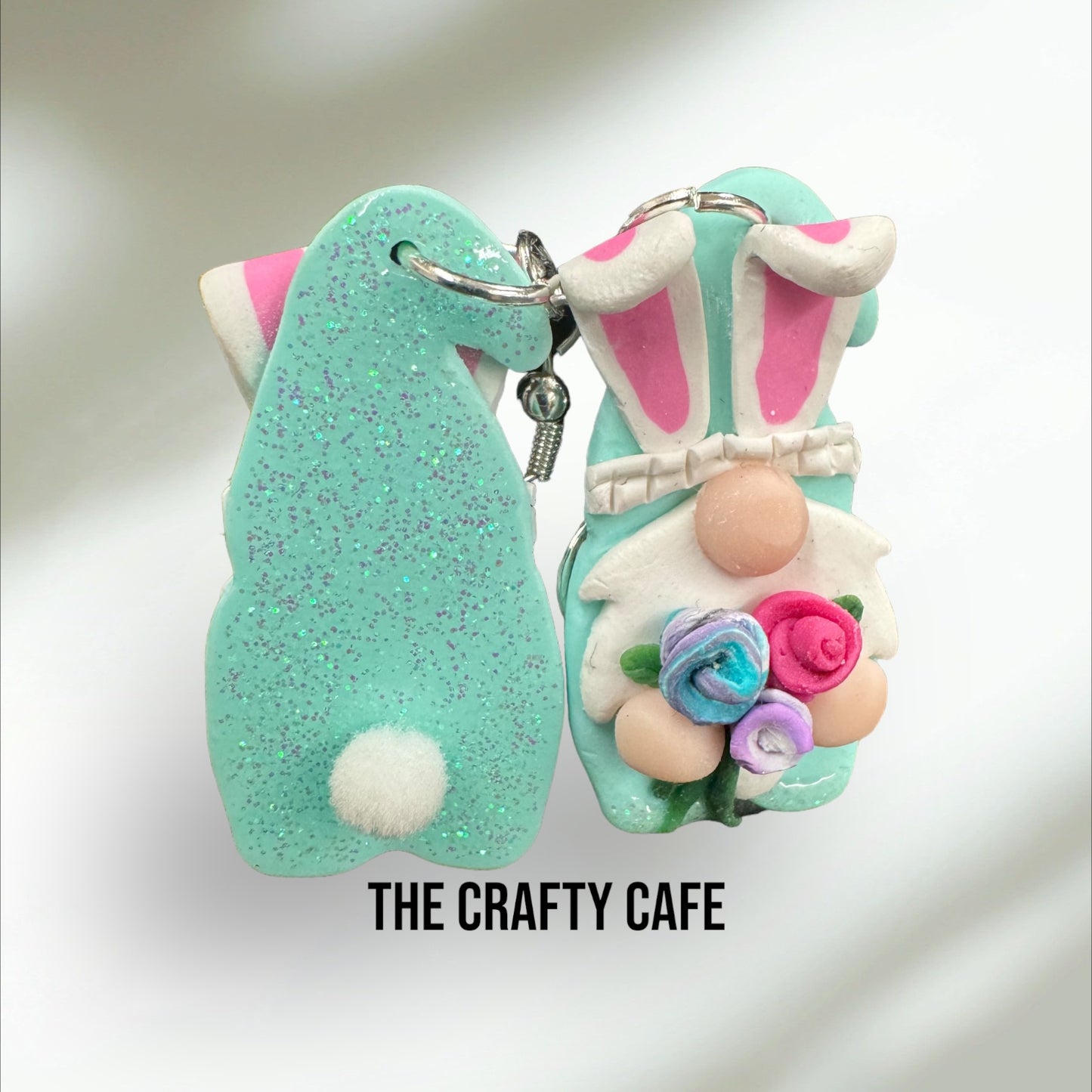 Easter Bunny Gnome Polymer Clay Earrings