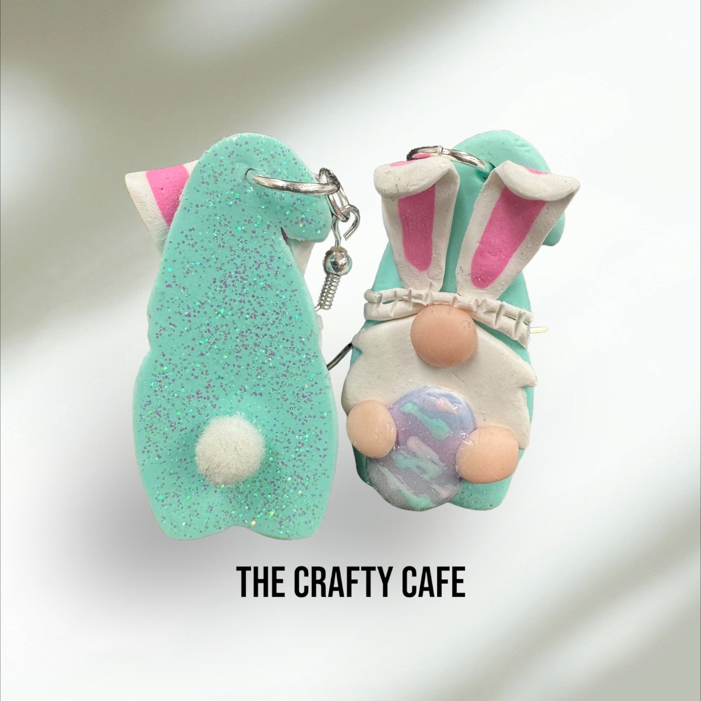 Easter Bunny Gnome Polymer Clay Earrings