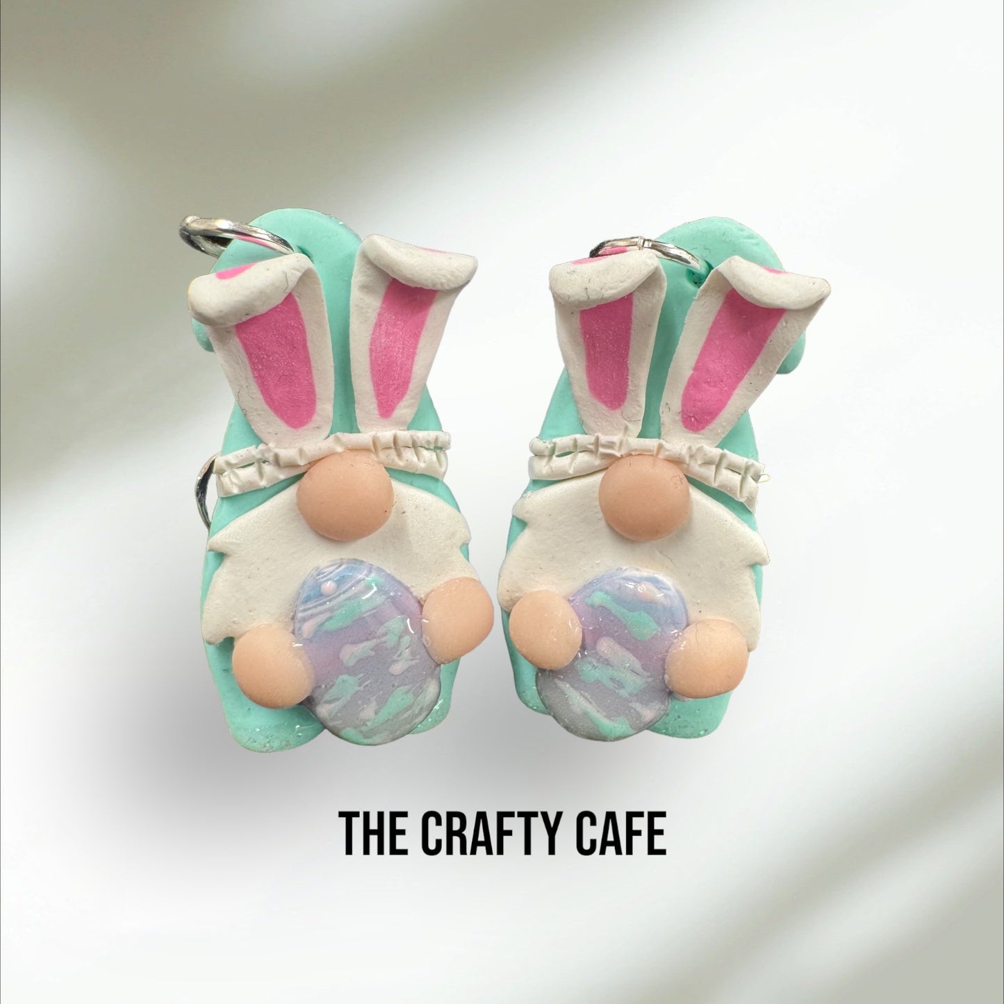 Easter Bunny Gnome Polymer Clay Earrings