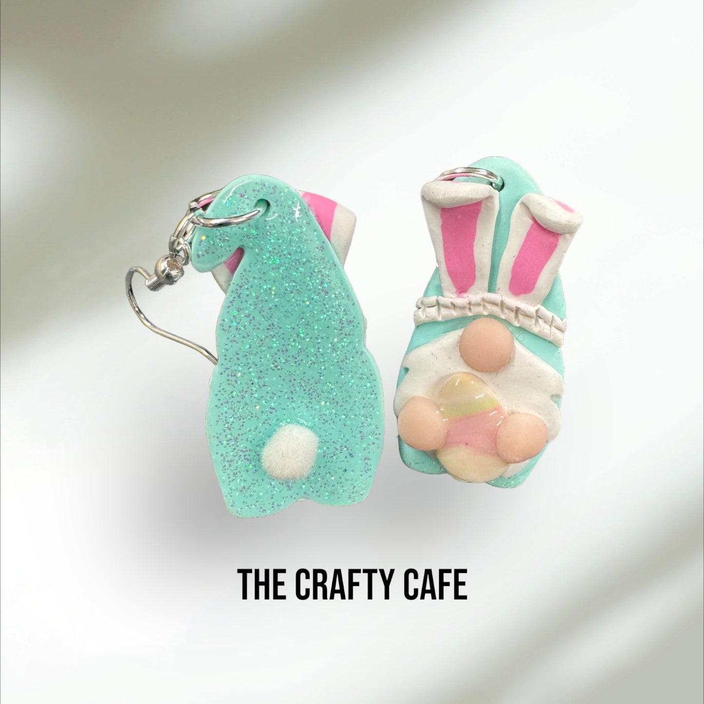 Easter Bunny Gnome Polymer Clay Earrings