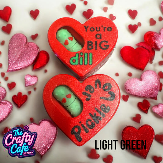 Valentine pickle with mini pickles