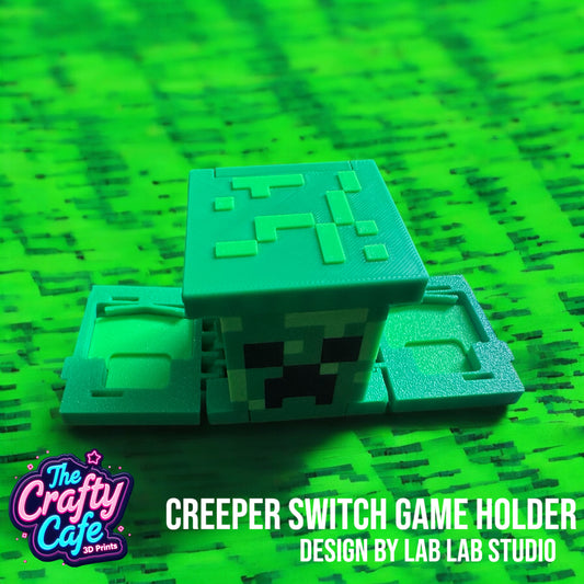 Green Creeper Switch 13 Game Holder Cube