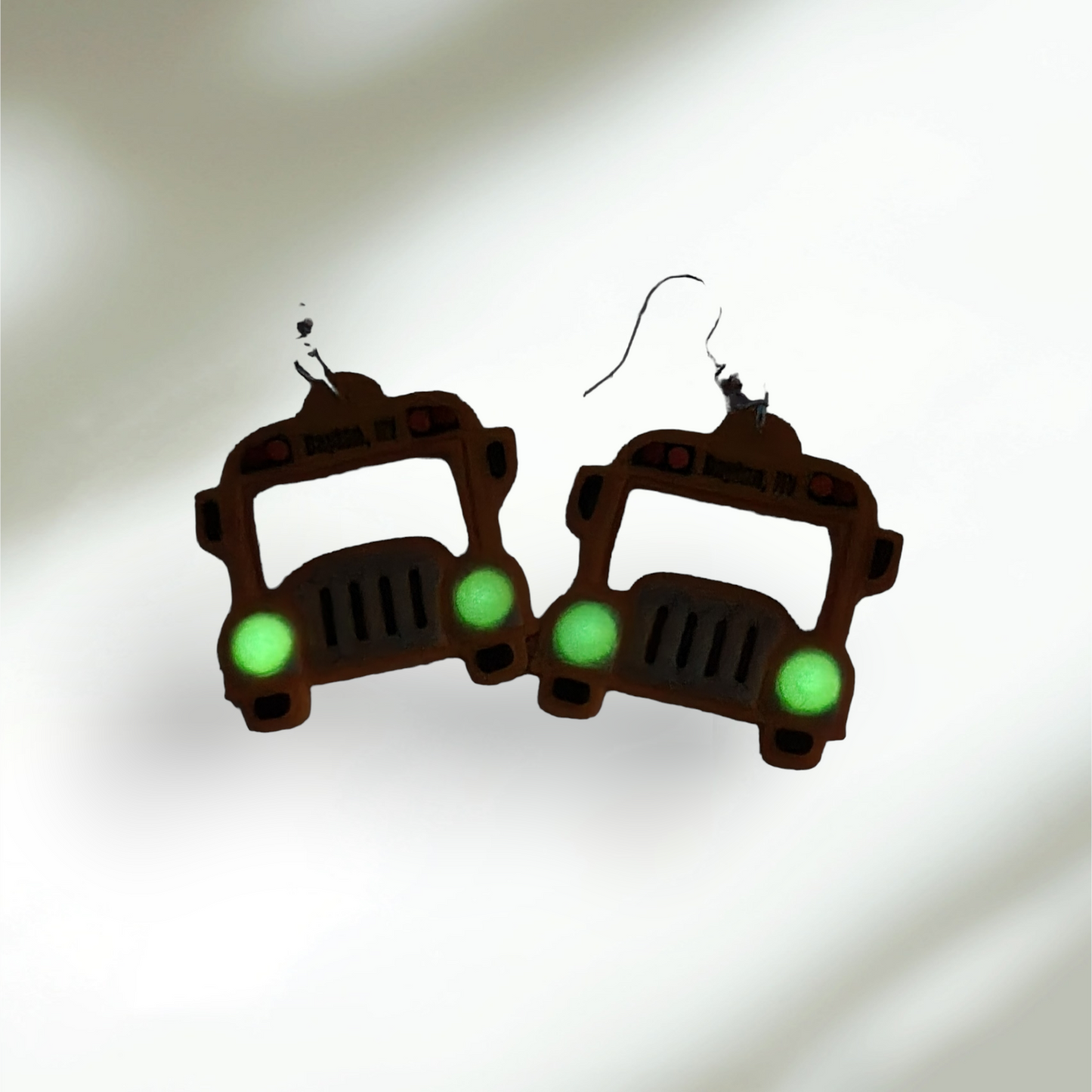 School Bus Polymer Clay earrings for Dayton Nevada