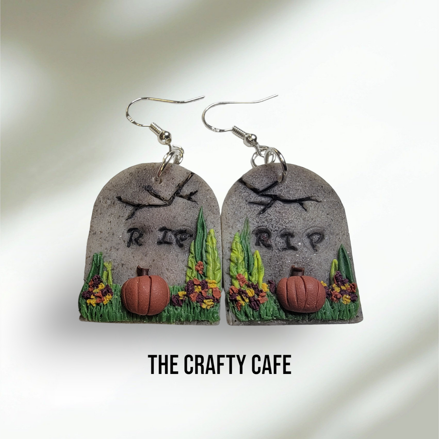 Halloween Tombstone Polymer Clay Earrings