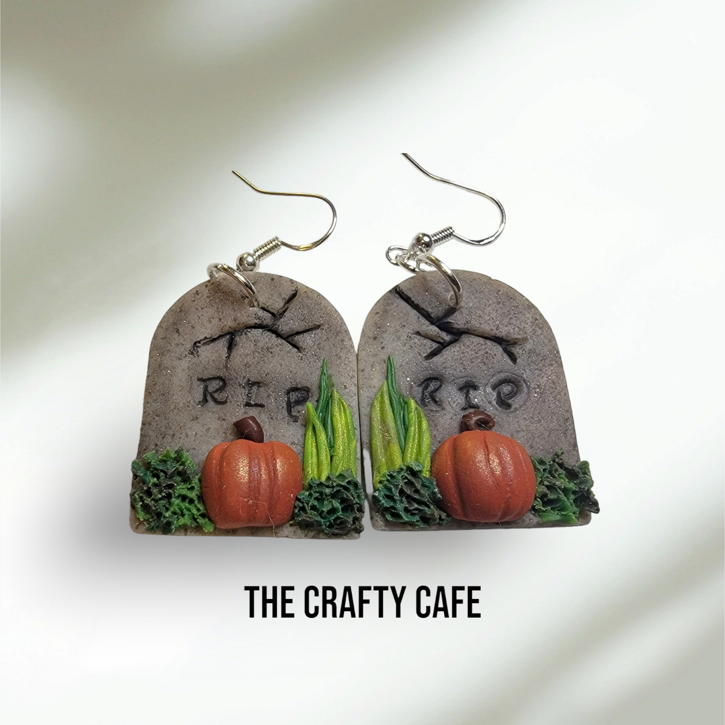 Halloween Tombstone Polymer Clay Earrings