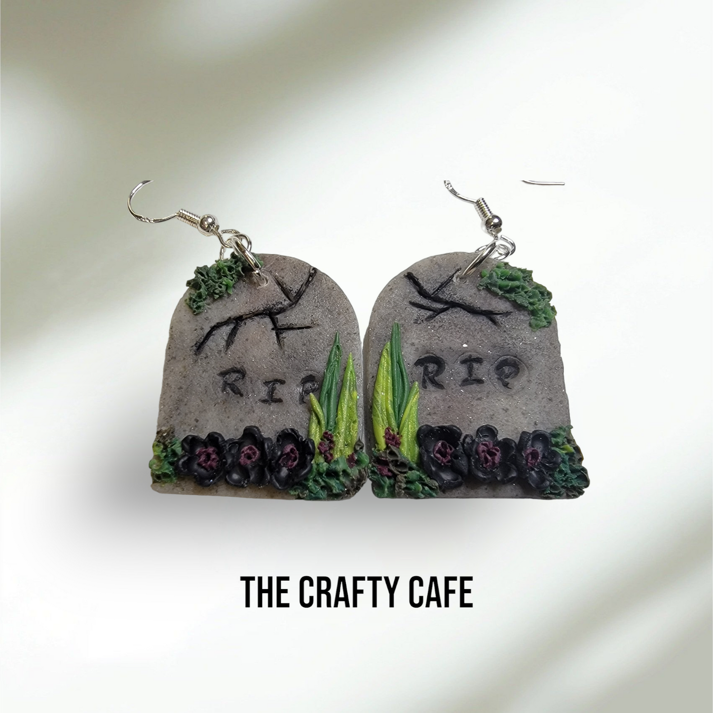 Halloween Tombstone Polymer Clay Earrings